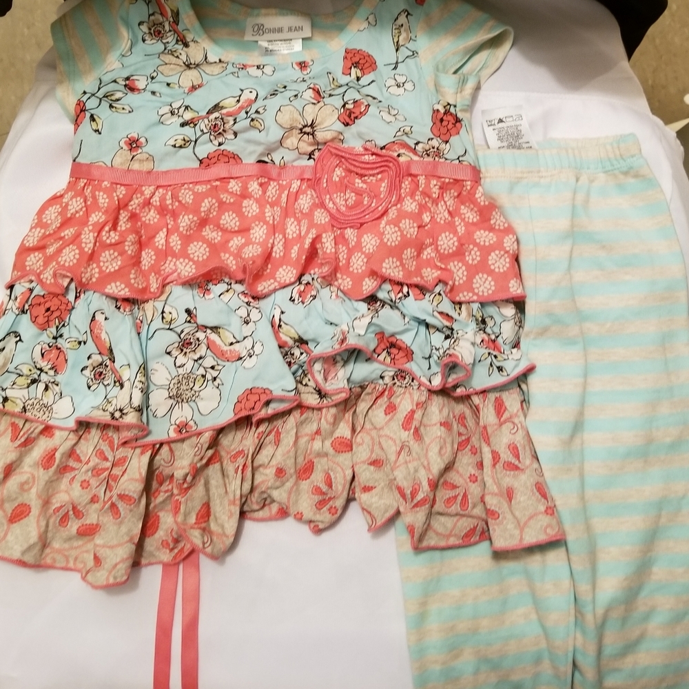 Girl multiple print 2 piece